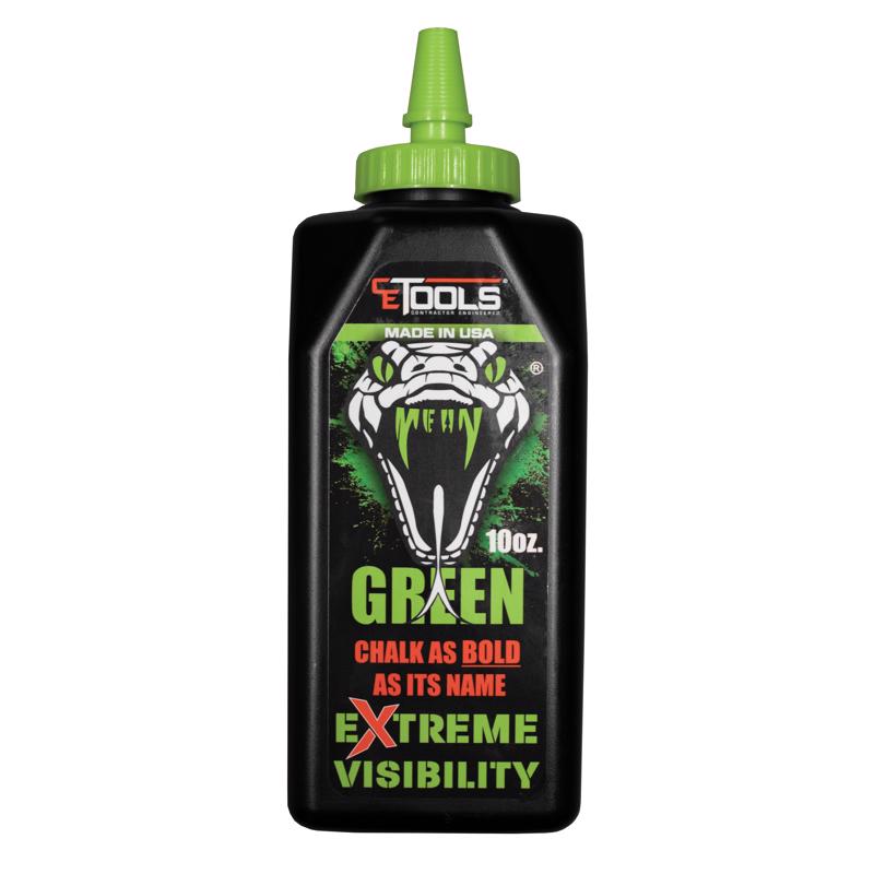 CE TOOLS INC, CE Tools 10 oz Standard Extreme Visibility Marking Chalk Fluorescent Green 1 pk