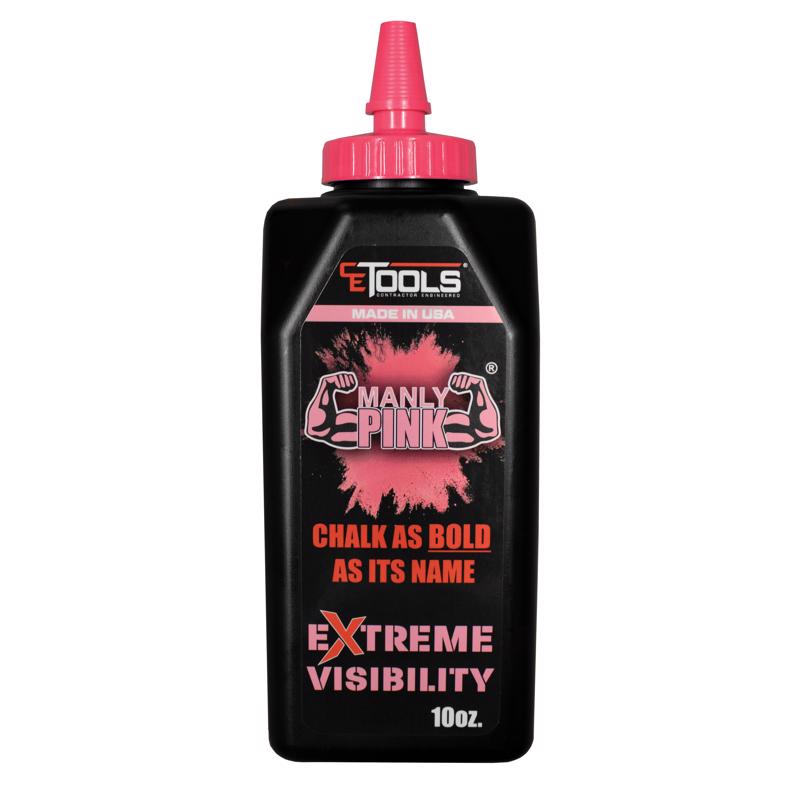 CE TOOLS INC, CE Tools 10 oz Standard Extreme Visibility Marking Chalk Fluorescent Pink 1 pk