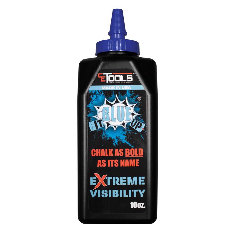 CE TOOLS INC, CE Tools 10 oz. Semi-Permanent Extreme Visibility Chalk Powder Blue It Up 1 pk