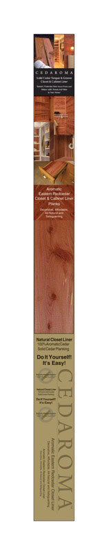GILES & KENDALL INC, Cedaroma 1/4 in. X 3-3/4 in. W X 4 ft. L Cedar Closet Liner Planks #2/BTR Premium Grade