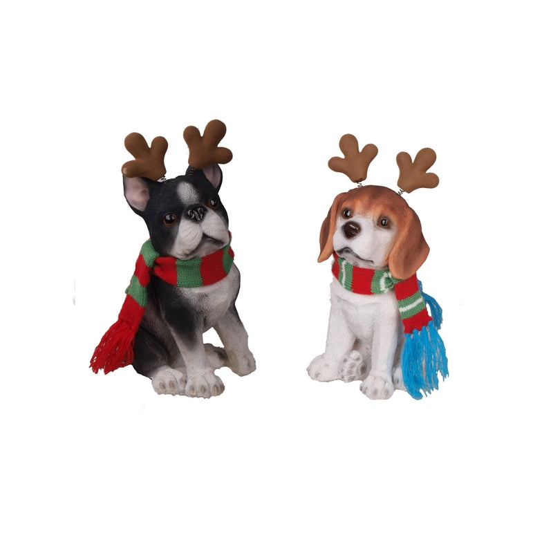 ACE TRADING - SM 1, Celebrations Christmas Dogs Holiday Decoration (Pack of 6)