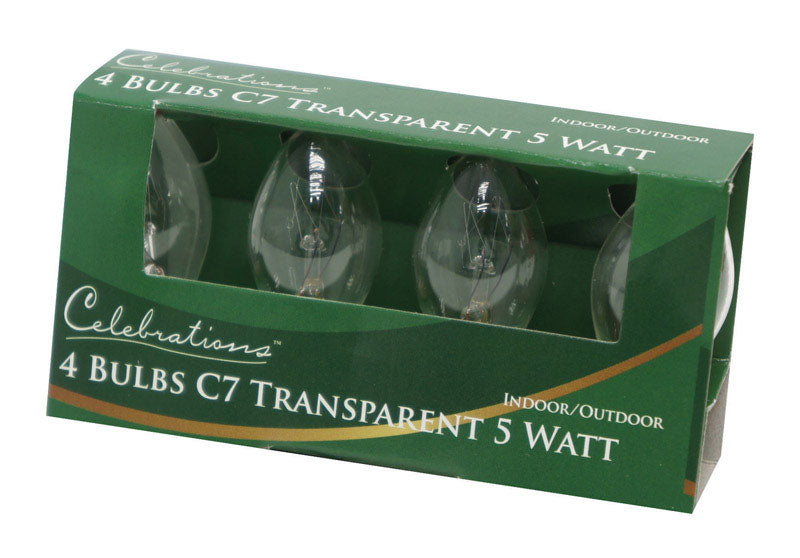 ACE TRADING - HB LIGHTS 9, Celebrations Incandescent Clear Replacement Bulb