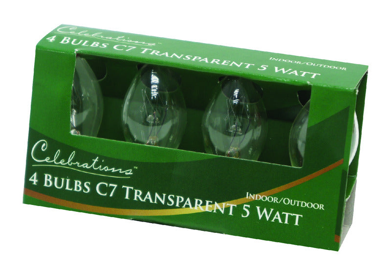ACE TRADING - HB LIGHTS 9, Celebrations Incandescent Clear Replacement Bulb