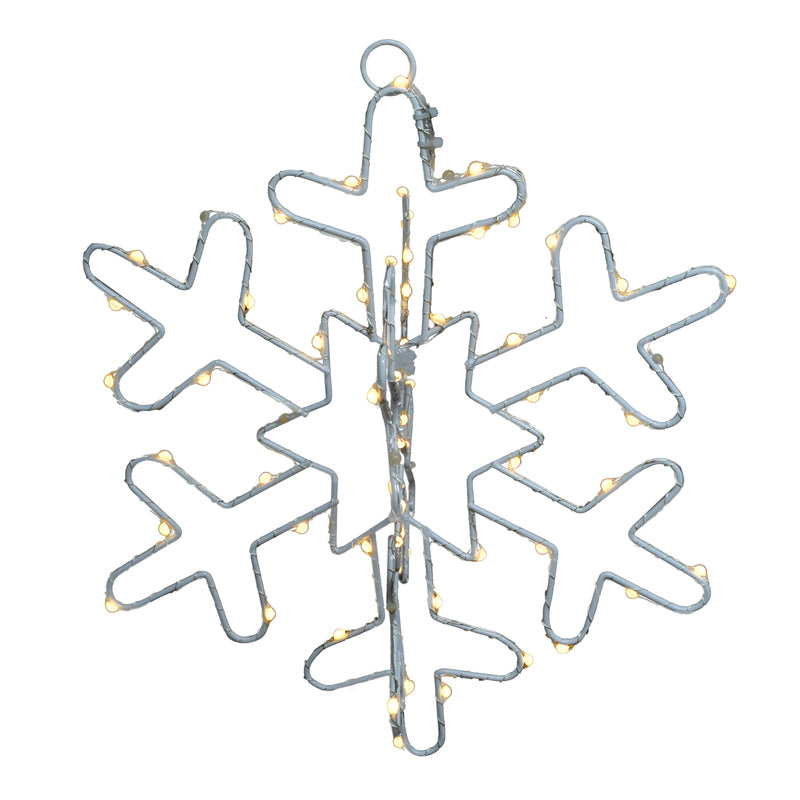 ACE TRADING-HBL GAN YAO, Celebrations LED Clear/Warm White Snowflake 12 in. Hanging Decor