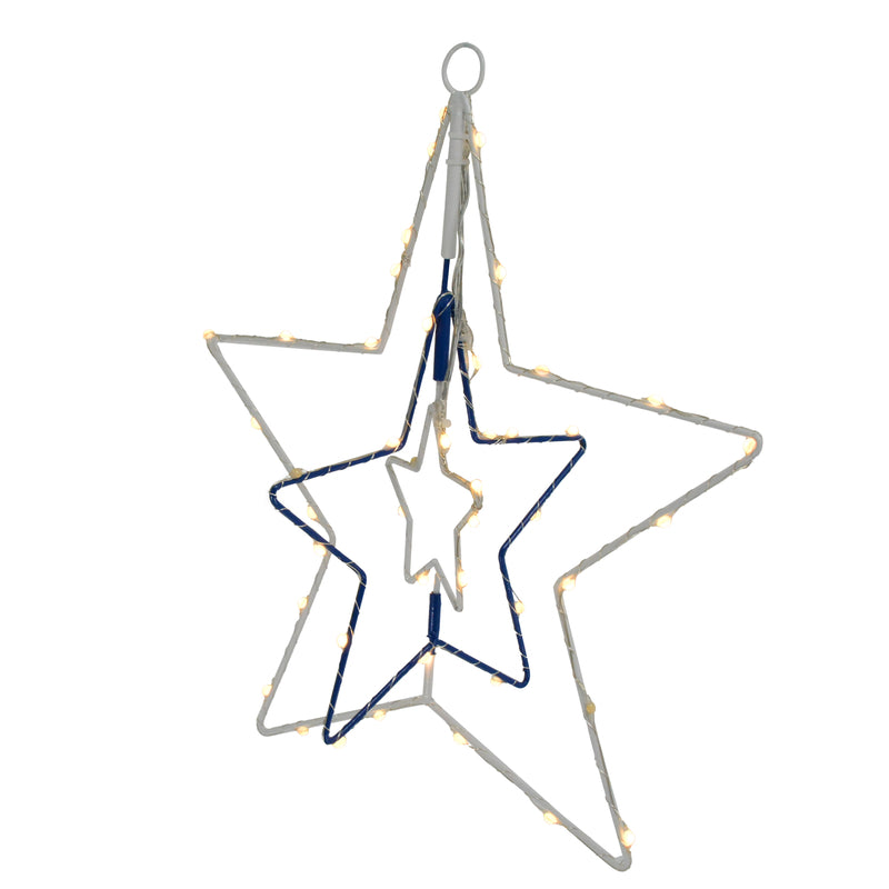 ACE TRADING-HBL GAN YAO, Celebrations LED Clear/Warm White Star 12 in. Hanging Decor