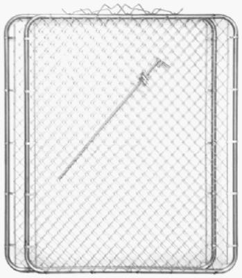 Midwest Air Technologies, Chain Link Drive Gate, 10-Ft. x 60-In.