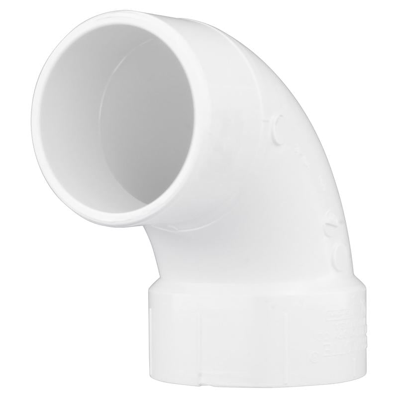 CHARLOTTE PIPE & FOUNDRY CO, Charlotte Pipe Schedule 40 1-1/4 in. Hub X 1-1/4 in. D Spigot PVC Street Elbow 1 pk