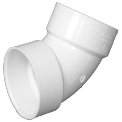 CHARLOTTE PIPE & FOUNDRY CO, Charlotte Pipe Schedule 40 2 in. Hub X 2 in. D Hub PVC Elbow 1 pk