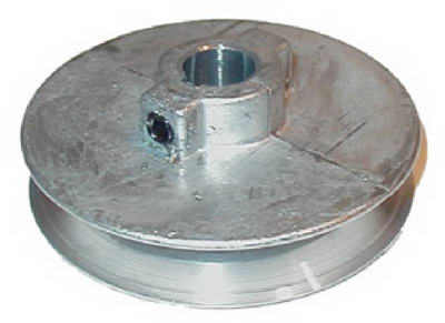 CHICAGO DIE CASTING, Chicago Die Cast 2 1/2 in. D Zinc Single V Grooved Pulley