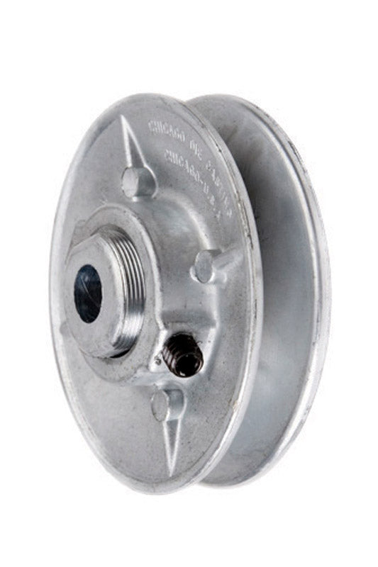 CHICAGO DIE CASTING, Chicago Die Cast 3 3/4 in. D Zinc Variable Speed Pulley