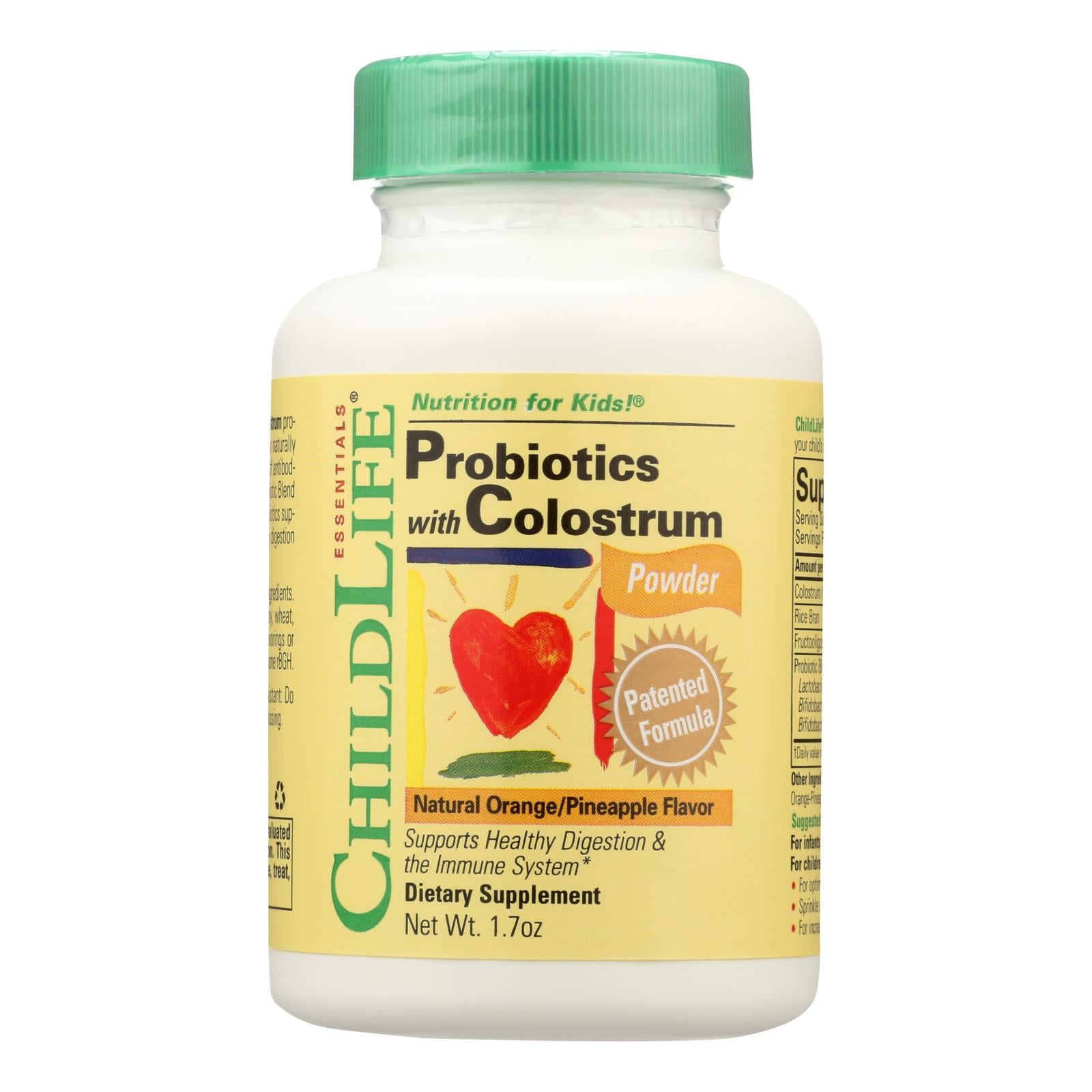 Child Life Essentials, Childlife Colostrum Powder With Probiotics - 50 g