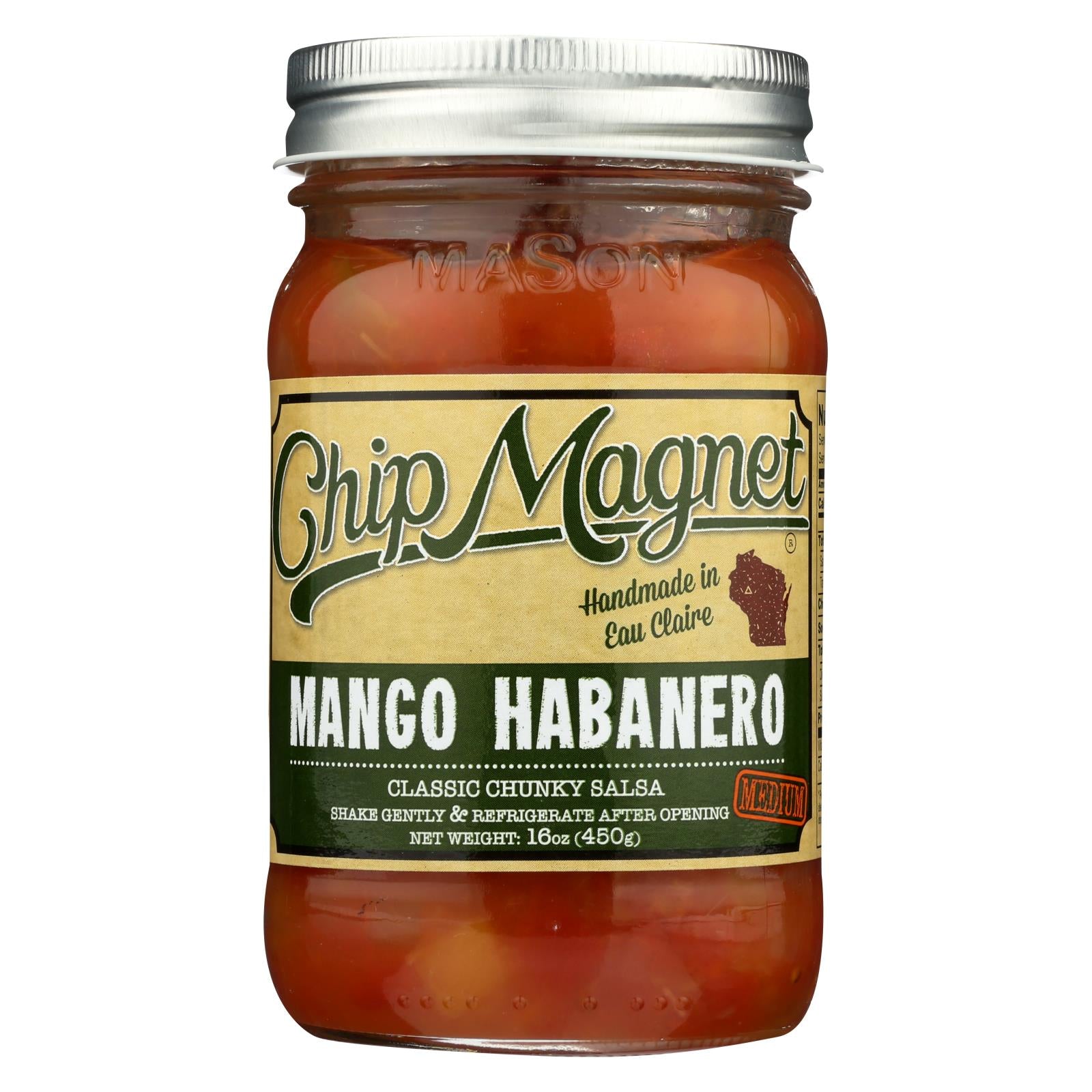 Chip Magnet Salsa Sauce Appeal, Chip Magnet Salsa Sauce Appeal - Salsa - Mango - Habanero - Case of 6 - 16 oz. (Pack of 6)