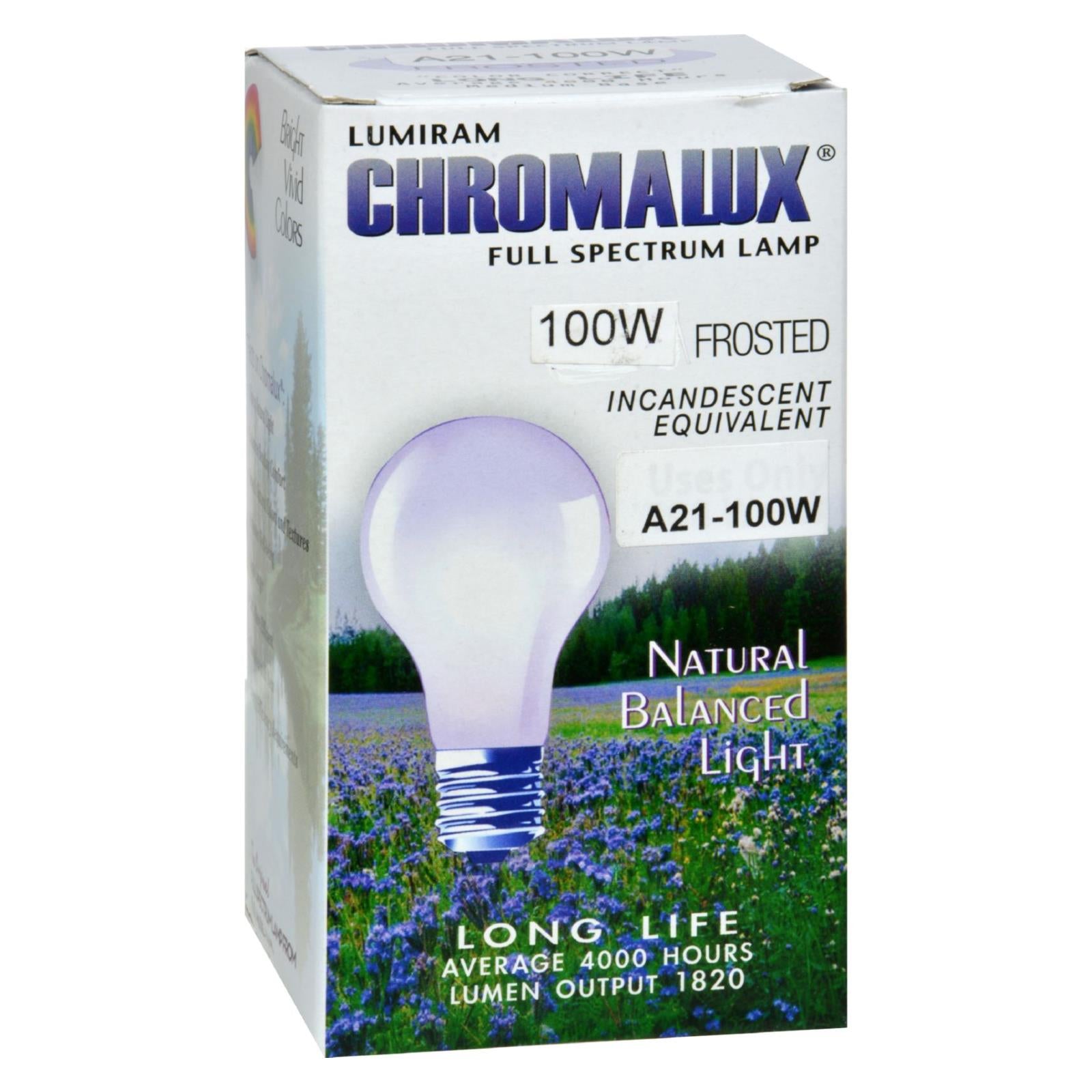 Chromalux, Chromalux Light Bulb Frosted-100W - 1 Bulb