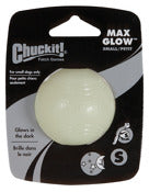 DOSKOCIL MANUFACTURING CO INC, ChuckIt! Max Glow White Rubber Erratic Ball Glow Ball Small 1 pk