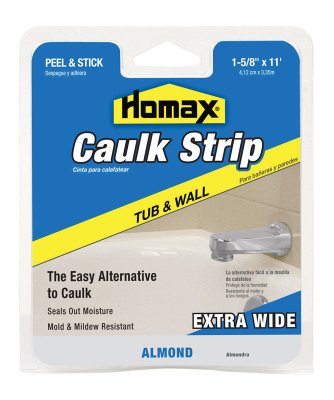 PPG-HOMAX CORP, Homax Almond Silicone Caulk Strips 1-5/8 in. x 11 ft.