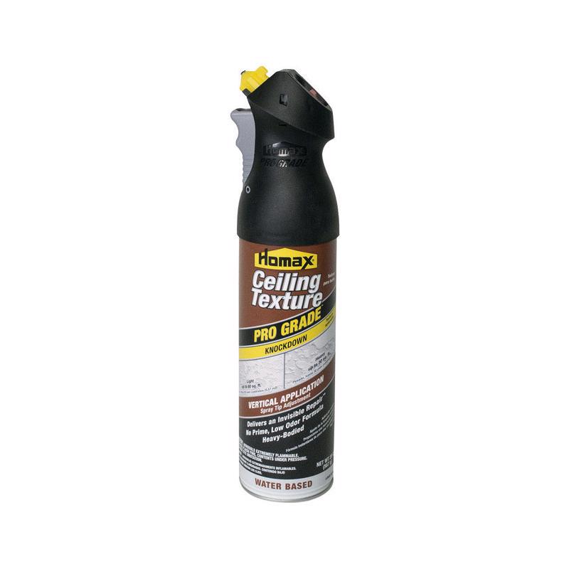 PPG-HOMAX CORP, Homax Pro Grade Flat White Water-Based Drywall Surface Indoor Knockdown Ceiling Texture Spray 20 oz.